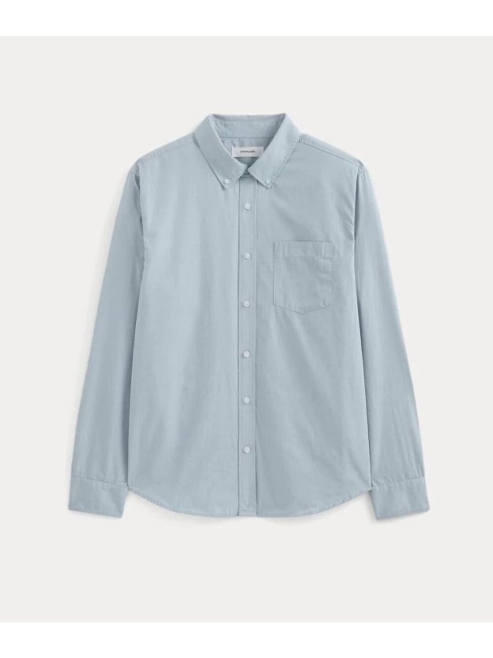 Everlane 100% Organic Cotton Washed Poplin Shirt Men's Size XL Blue in EUC!